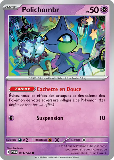 Image de la carte Pokemon Polichombr 033/84