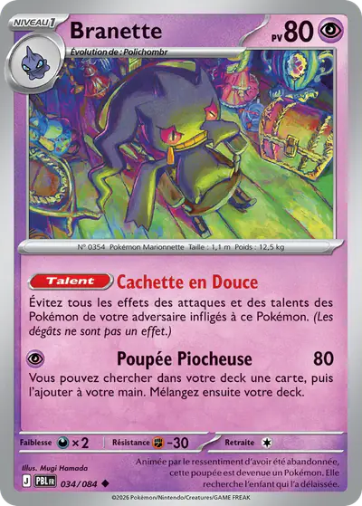 Image de la carte Pokemon Branette 034/84