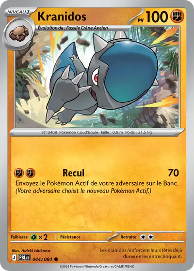 Image de la carte Pokemon Kranidos 044/84