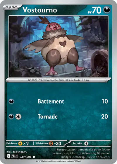 Image de la carte Pokemon Vostourno 049/84