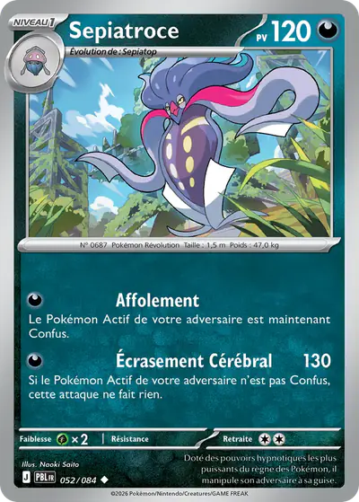 Image de la carte Pokemon Sepiatroce 052/84