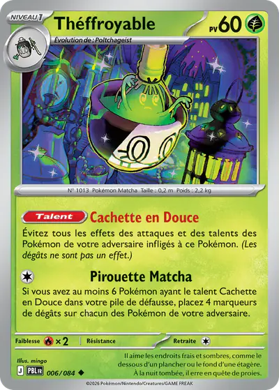 Image de la carte Pokemon Théffroyable 006/84