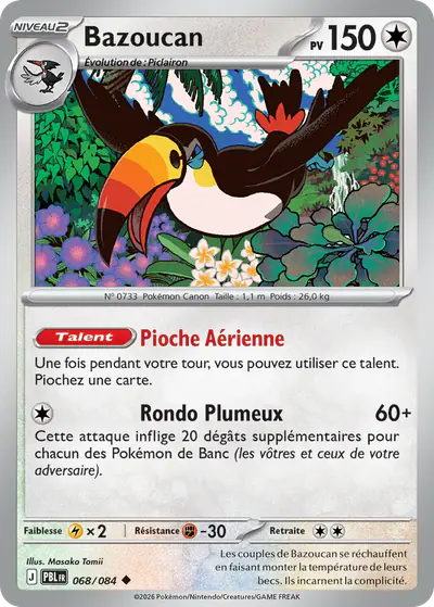 Image de la carte Pokemon Bazoucan 068/84
