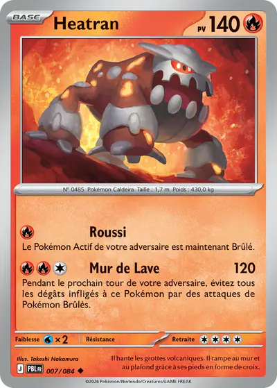Image de la carte Pokemon Heatran 007/84