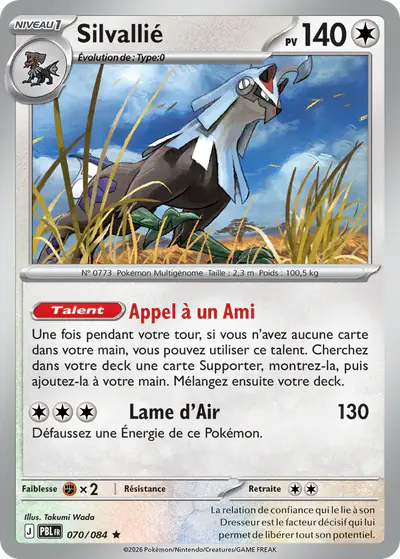 Image de la carte Pokemon Silvallié 070/84