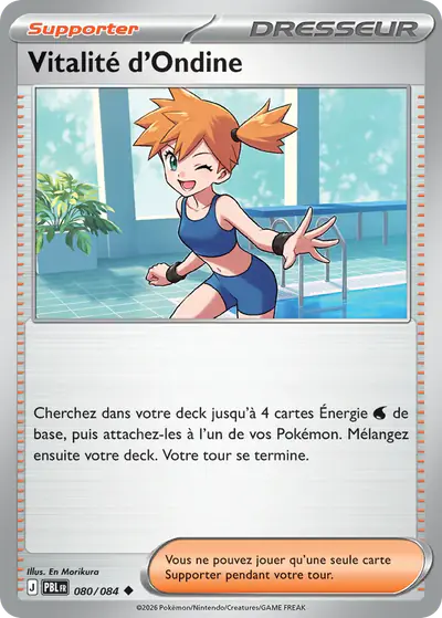 Image de la carte Pokemon Vitalité d'Ondine 080/84