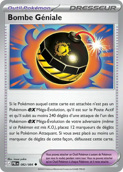 Image de la carte Pokemon Bombe Géniale 082/84