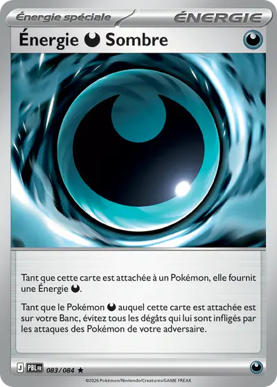 Image de la carte Pokemon Énergie Obscurité Sombre 083/84