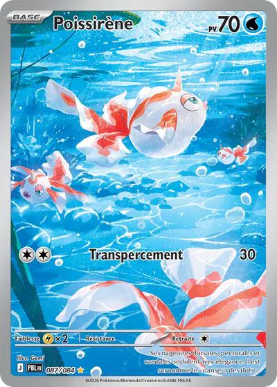 Image de la carte Pokemon Poissirène 087/84