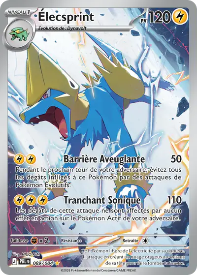 Image de la carte Pokemon Élecsprint 089/84