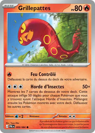 Image de la carte Pokemon Grillepattes 009/84