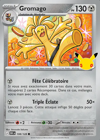 Image de la carte Pokemon Gromago 108/128
