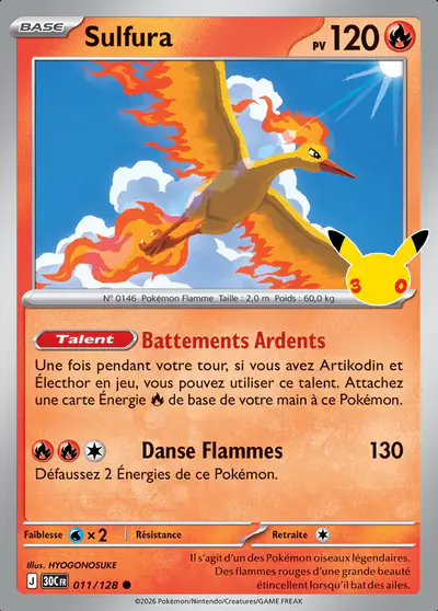 Image de la carte Pokemon Sulfura 011/128