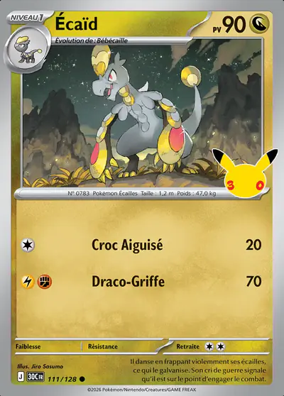 Image de la carte Pokemon Écaïd 111/128