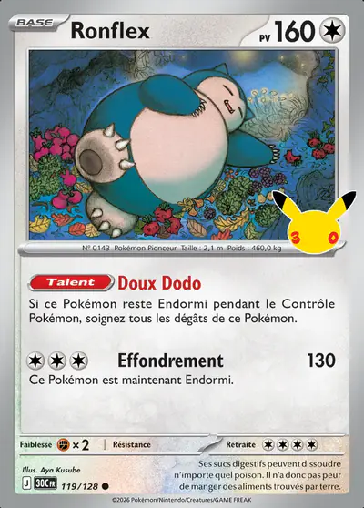 Image de la carte Pokemon Ronflex 119/128