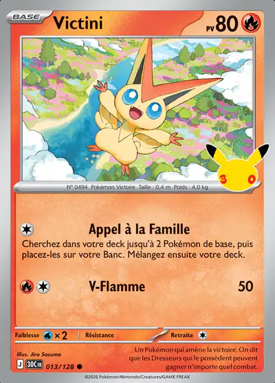 Image de la carte Pokemon Victini 013/128