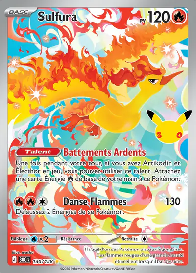 Image de la carte Pokemon Sulfura 130/128