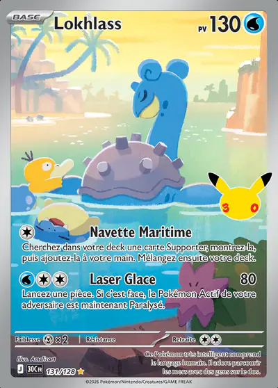Image de la carte Pokemon Lokhlass 131/128