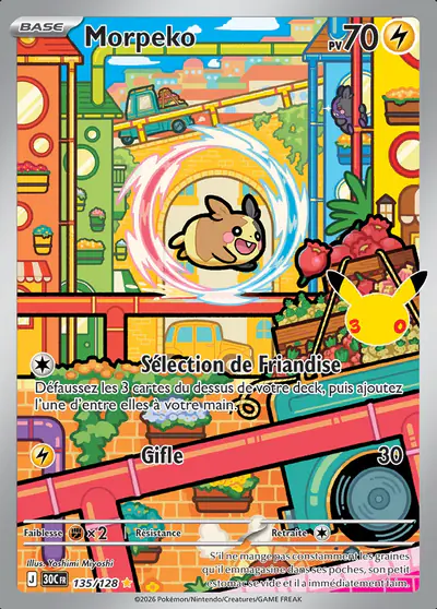 Image de la carte Pokemon Morpeko 135/128