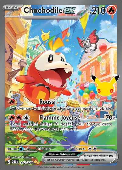 Image de la carte Pokemon Chochodile ex 147/128