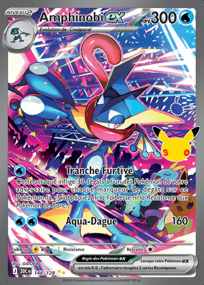 Image de la carte Pokemon Amphinobi ex 148/128
