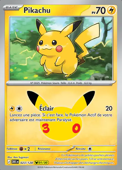 Image de la carte Pokemon Pikachu 023/128