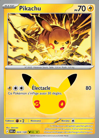 Image de la carte Pokemon Pikachu 024/128