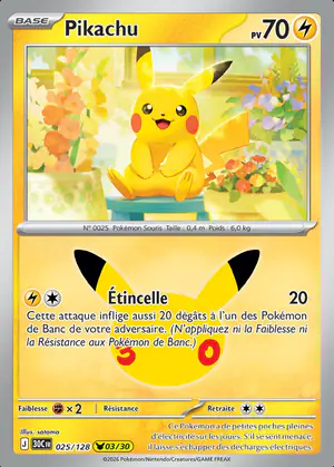 Pikachu 025/128