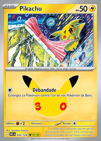 Image de la carte Pokemon Pikachu 032/128