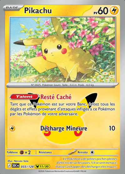 Image de la carte Pokemon Pikachu 033/128