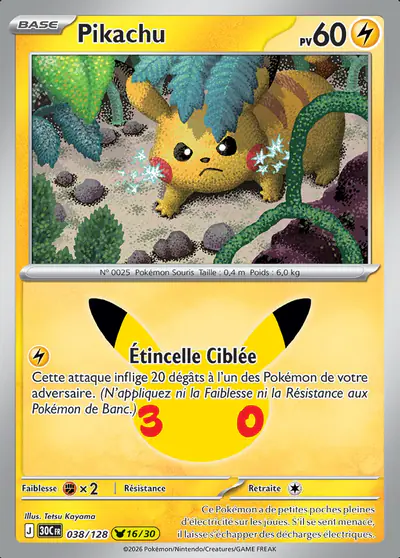 Image de la carte Pokemon Pikachu 038/128