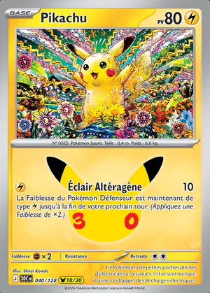 Pikachu 040/128