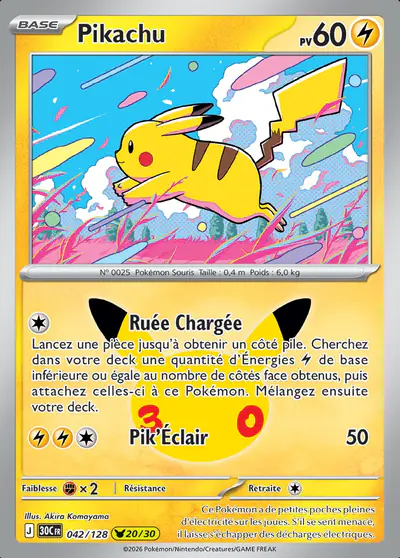 Image de la carte Pokemon Pikachu 042/128