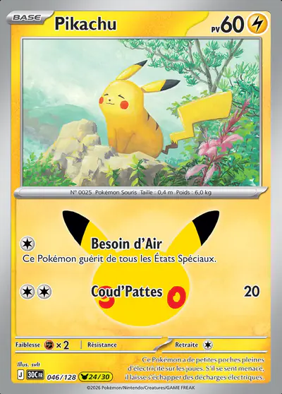 Image de la carte Pokemon Pikachu 046/128