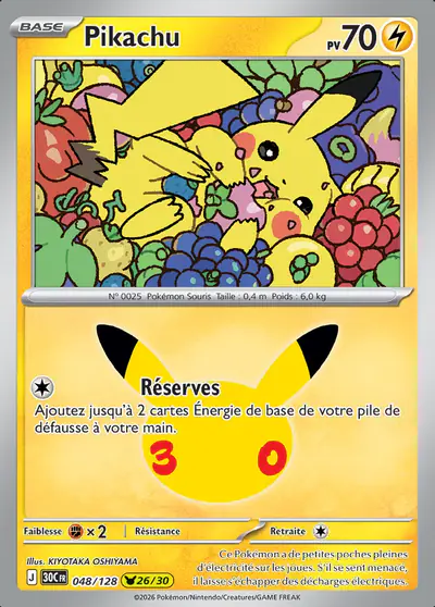 Image de la carte Pokemon Pikachu 048/128