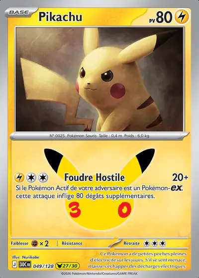 Image de la carte Pokemon Pikachu 049/128
