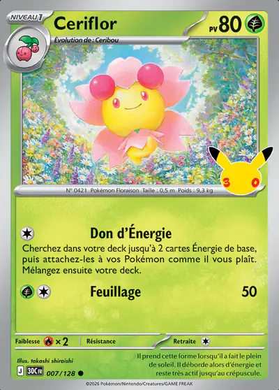Image de la carte Pokemon Ceriflor 007/128