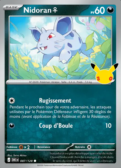 Image de la carte Pokemon Nidoran♀ 087/128