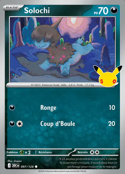 Image de la carte Pokemon Solochi 097/128