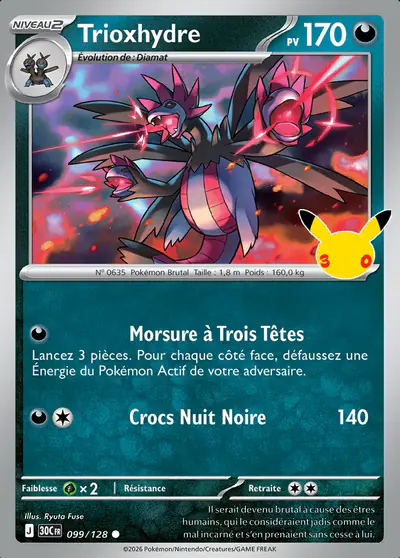Image de la carte Pokemon Trioxhydre 099/128