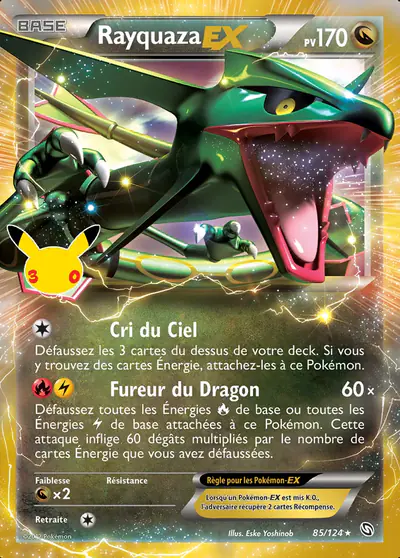 Image de la carte Pokemon Rayquaza-EX 19/128