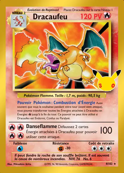 Image de la carte Pokemon Dracaufeu 002/128