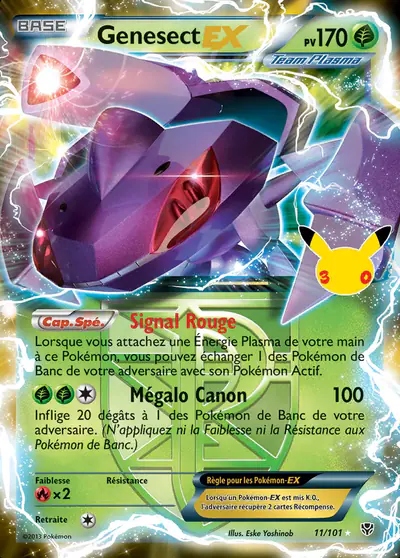 Image de la carte Pokemon Genesect-EX 20/128