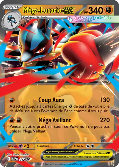 Image de la carte Pokemon Méga-Lucario ex 012/