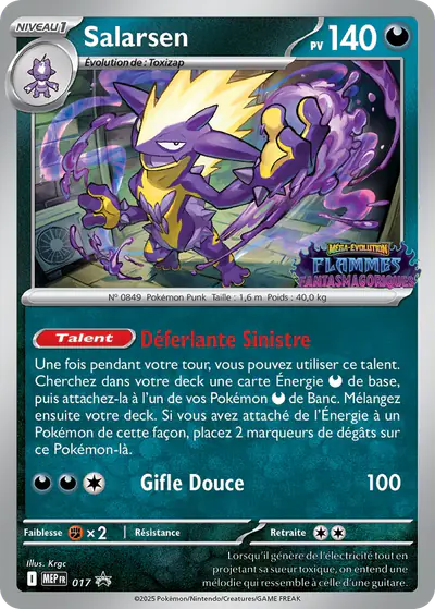 Image de la carte Pokemon Salarsen 017/