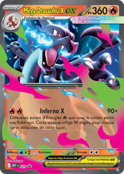 Image de la carte Pokemon Méga-Dracaufeu X ex 029/