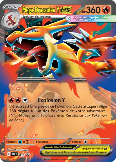 Image de la carte Pokemon Méga-Dracaufeu Y ex 030/
