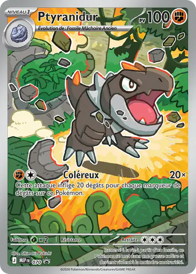 Image de la carte Pokemon Ptyranidur 070/