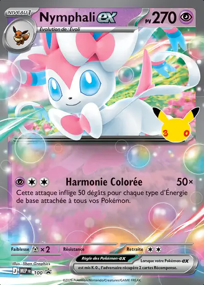 Image de la carte Pokemon Nymphali ex 100/
