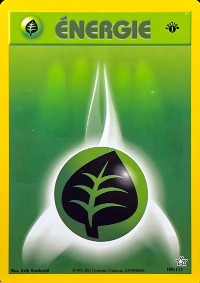 Image de la carte Pokemon Énergie Plante (Édition 1) 108/111